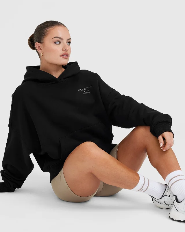 All Day Est 2020 Oversized Hoodie | Black