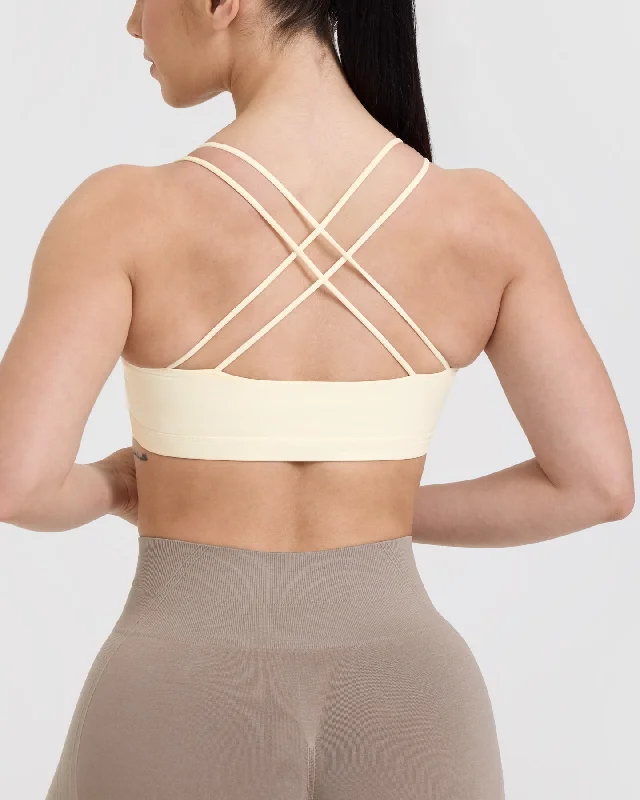 Everyday Cross Over Bralette | Off White