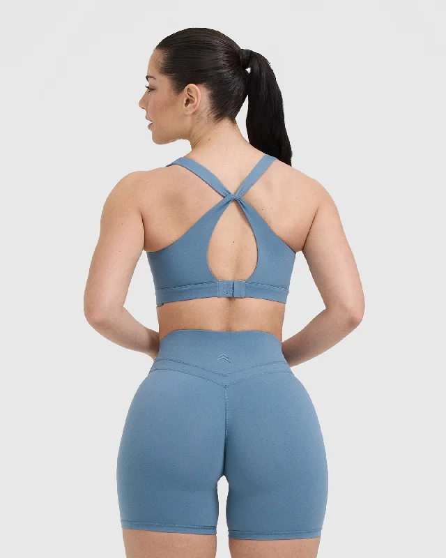 Unified Layered Sports Bra | Moonstone Blue