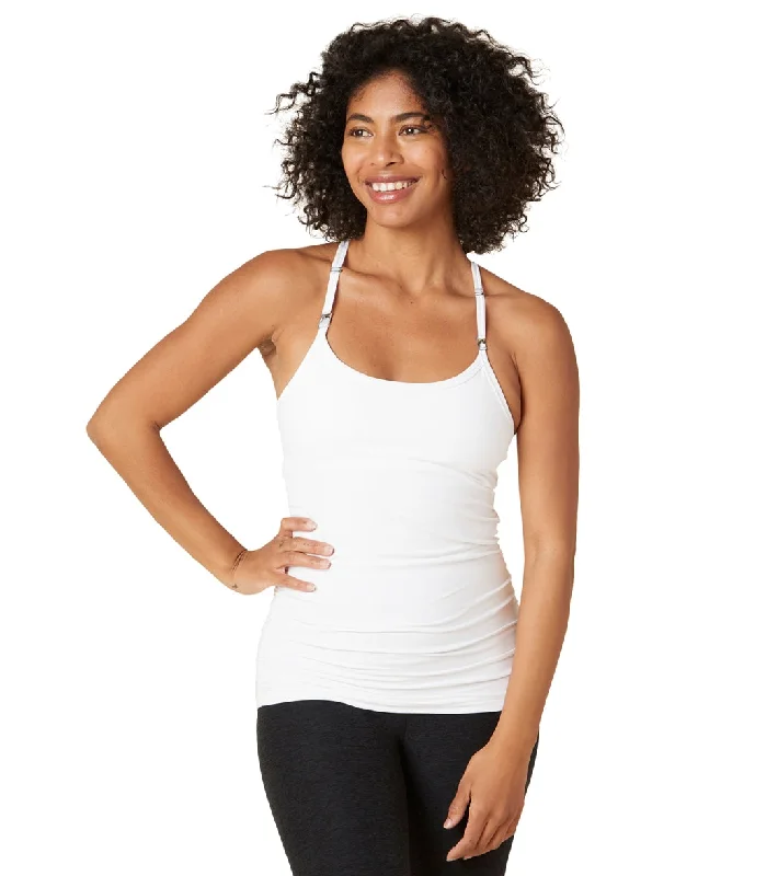 Beyond Yoga Nursing Cami Cloud White