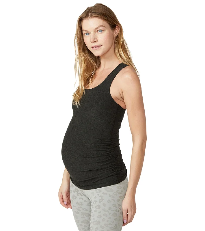 Beyond Yoga Spacedye Bases Covered Maternity Racerback Tank Darkest Night