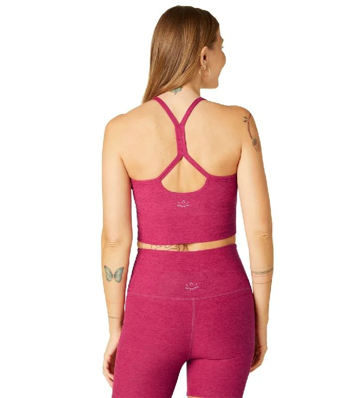 Beyond Yoga Spacedye Slim Racerback Cropped Tank Dragonfruit-Sangria