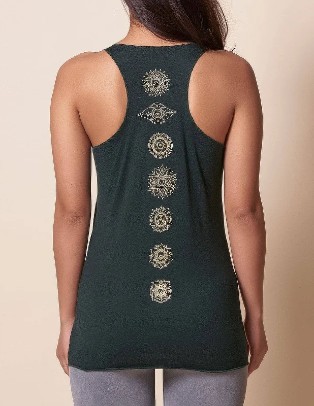 Chakra Tri-Blend Racerback Tank - As-Is-Clearance - Medium Only