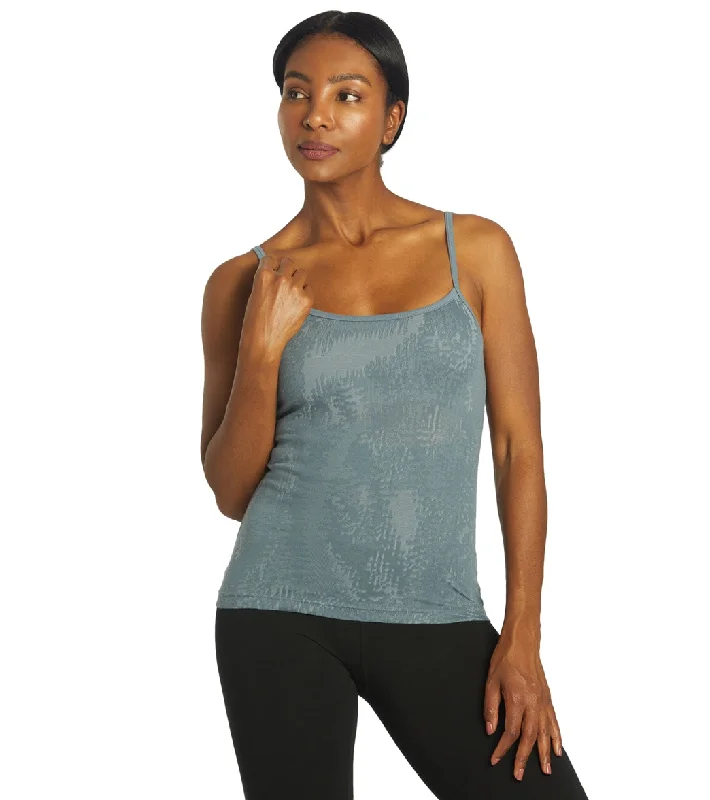 Hard Tail Low Back Yoga Bra Cami Steel Blue