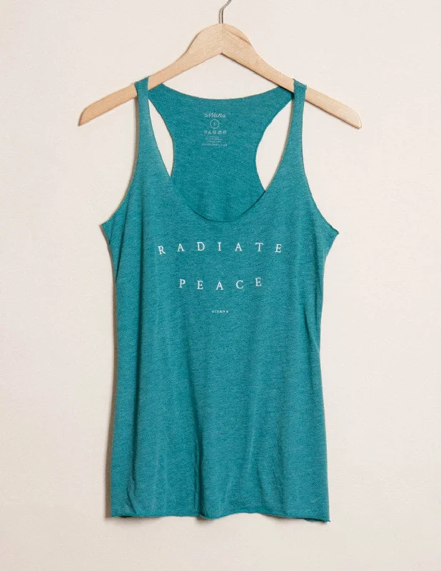 Radiate Peace Tri-Blend Racerback Tank