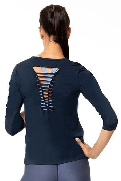 Stella 3/4 Sleeve, Navy (Vie Active)