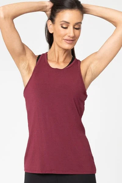 Tammy Tank Top 2, Burgundy (Vie Active)