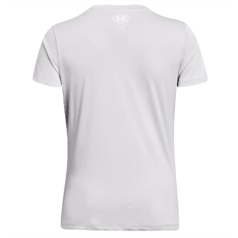 Under Armour Tech Twist V-Neck Short Sleeve Tee - Womens - Halo Grey/White