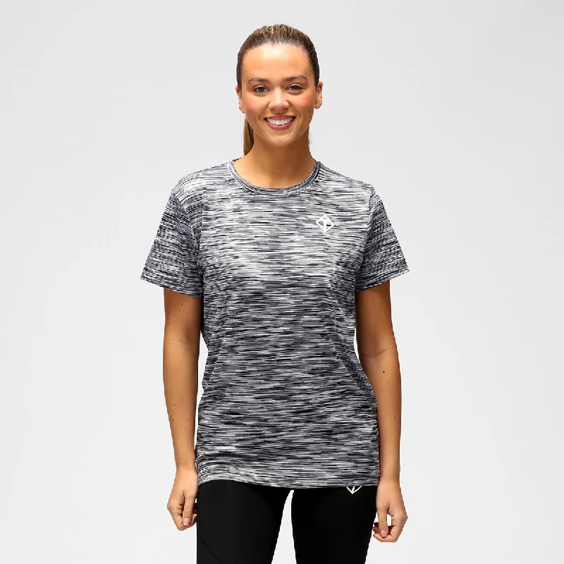 Black Mix Space Dye Performance T-Shirt