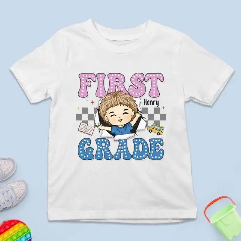 Classroom Conquest Achieved - Personalized Custom Kid T-shirt - Back To School Gift For Kid