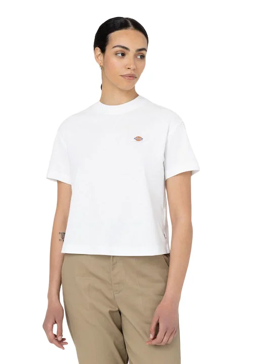 Dickies maglietta manica corta da donna Oakport DK0A4Y8LWHX bianco