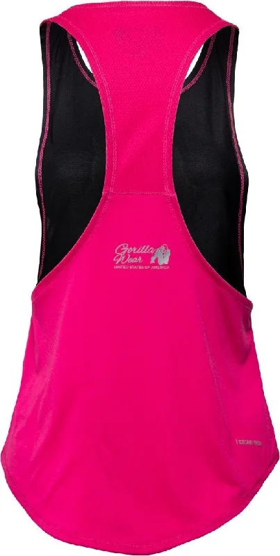 Gorilla Wear Florida Stringer Tank Top - Black-Pink