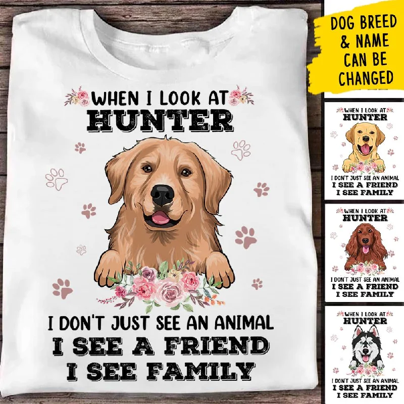 My Dog Is Family - Personalized Custom Unisex T-shirt