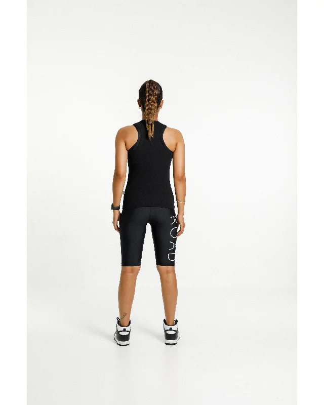 Rose Road Luca Rib Singlet - Black