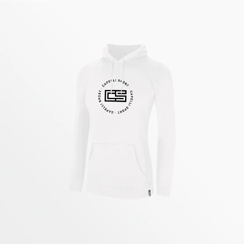 WOMEN'S CIRCLE MONOGRAM PULLOVER HOODIE