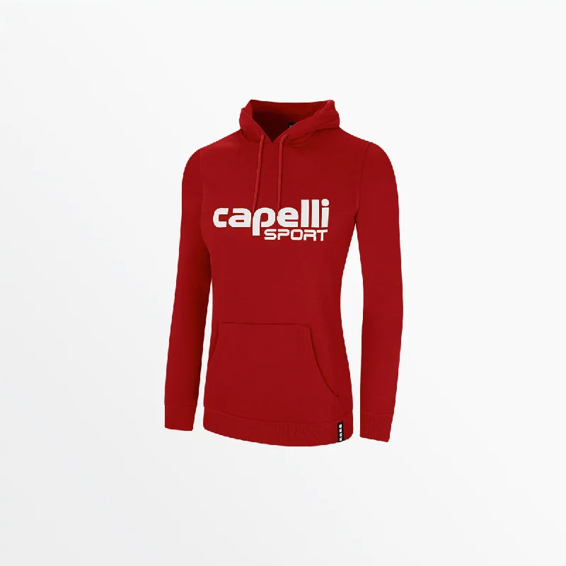 WOMEN'S LOGO FLEECE PULLOVER HOODIE