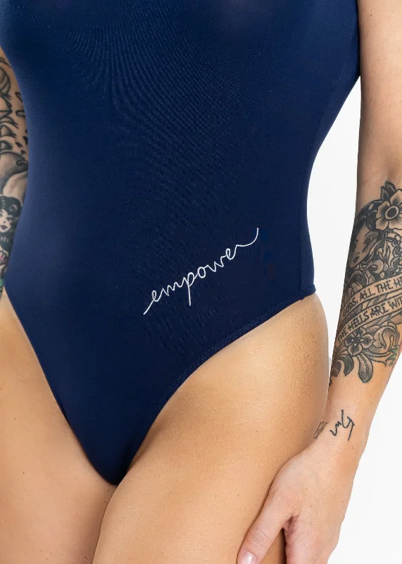 Empower Thong Bodysuit | Blue