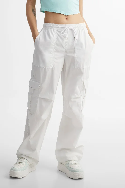 Pantalon parachute cargo - Femme