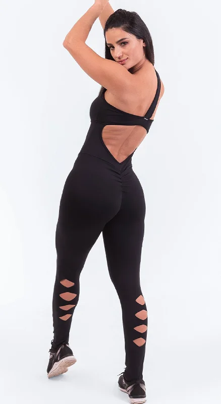 Scrunch Booty Carla One Piece - Black