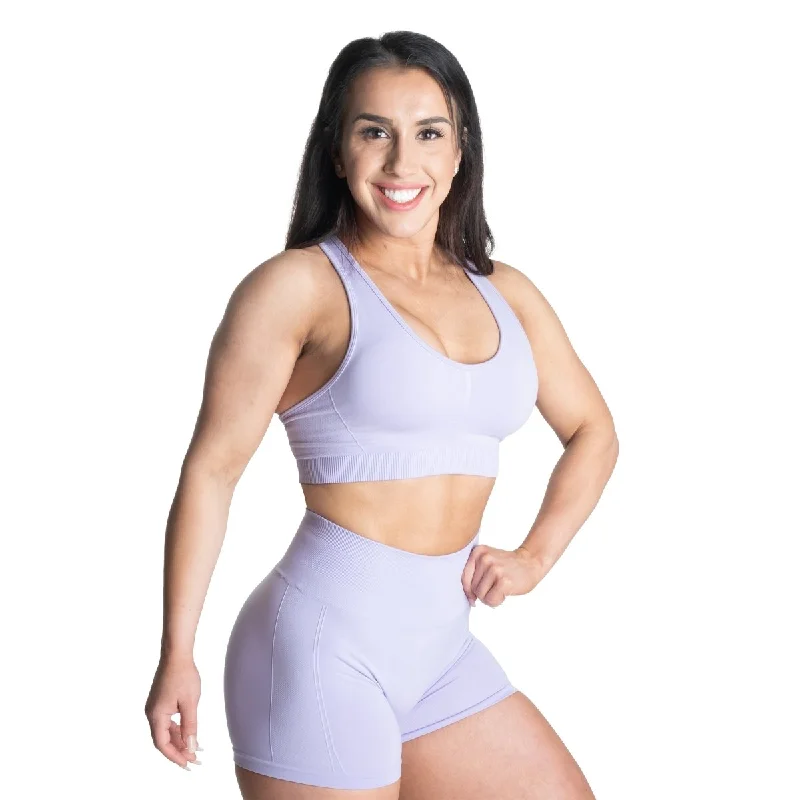 Better Bodies Seamless Scrunch Sports Bra - Cool Purple