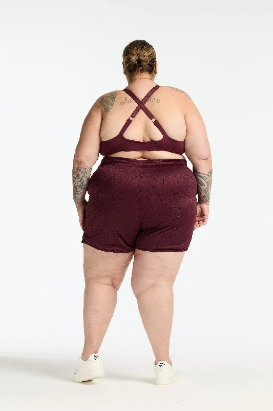 MOVEMENT BRA BURGUNDY