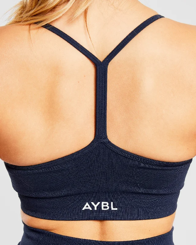 Empower Seamless Sports Bra - Navy