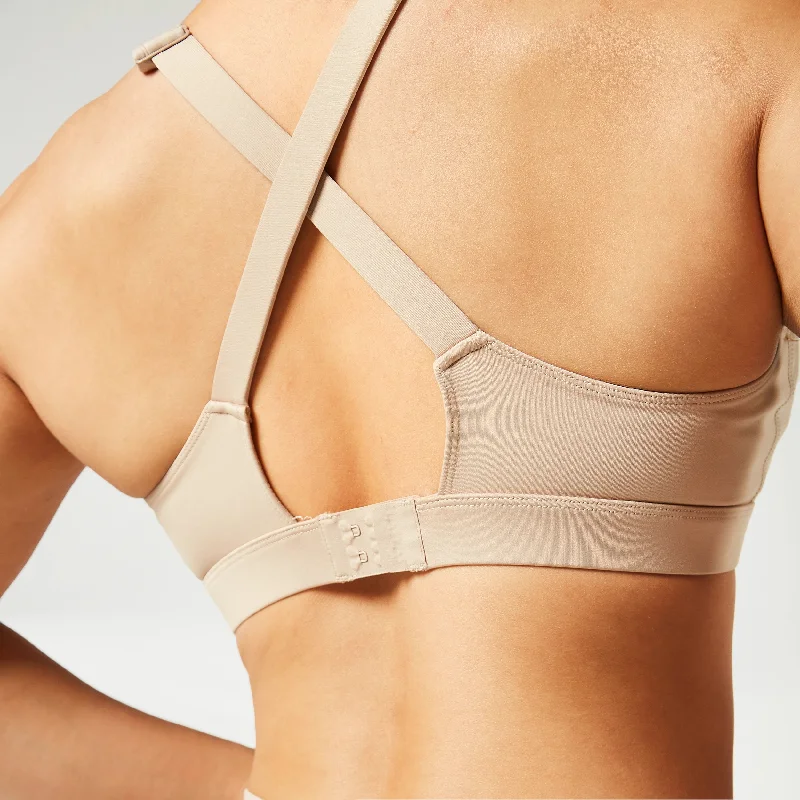 Essential Adjustable Mid Impact Bra - Cobblestone