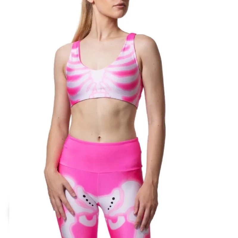 Pink Glow Skeleton U-Bra