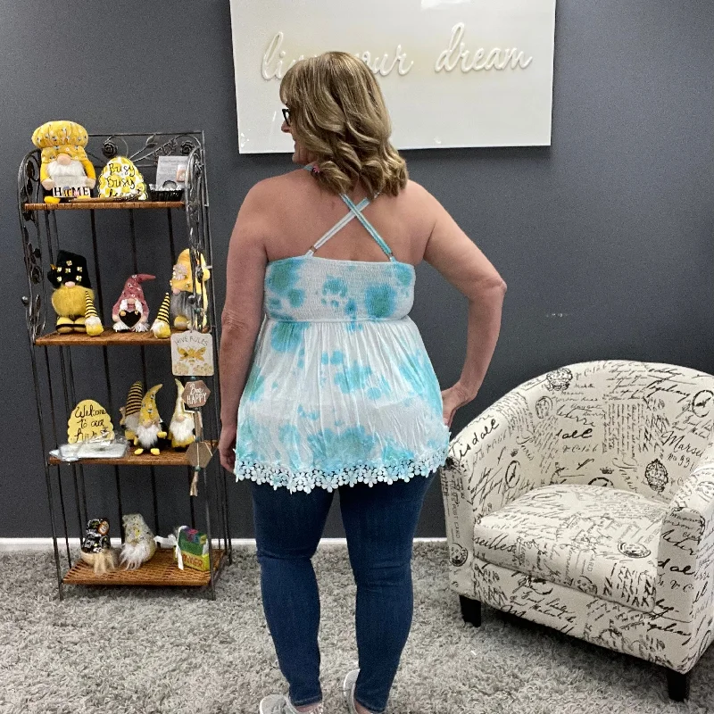 Lace Crochet Cloud Cami Tank