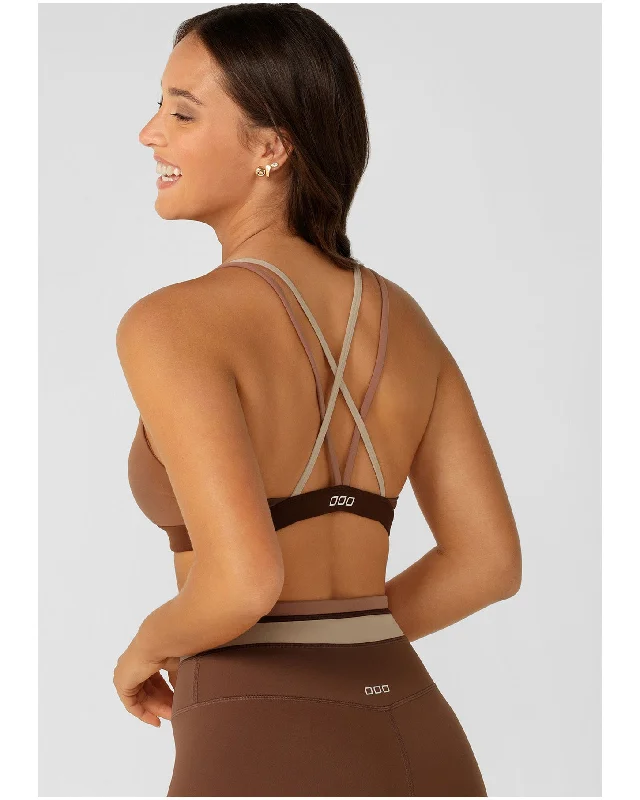 Lorna Jane Tone on Tone Sports Bra -Neutral Multi