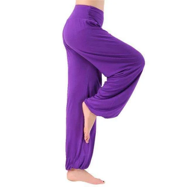 New S-XL plus size High waist Women  Dancing Trouser autumn  women sport yoga pants Super Soft Light Loose Lantern Pants