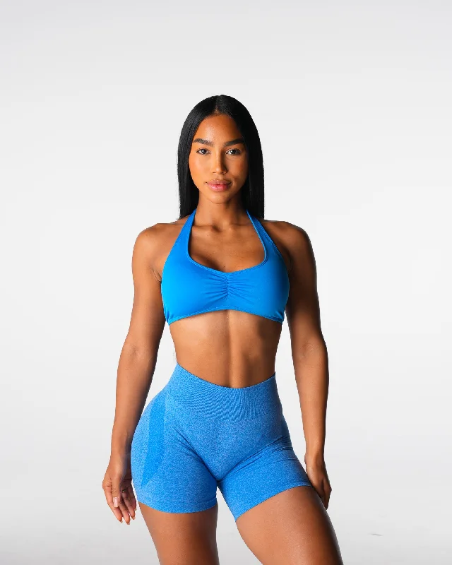 Ocean Blue Comeback Seamless Halter Bra