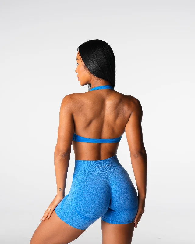 Ocean Blue Comeback Seamless Halter Bra