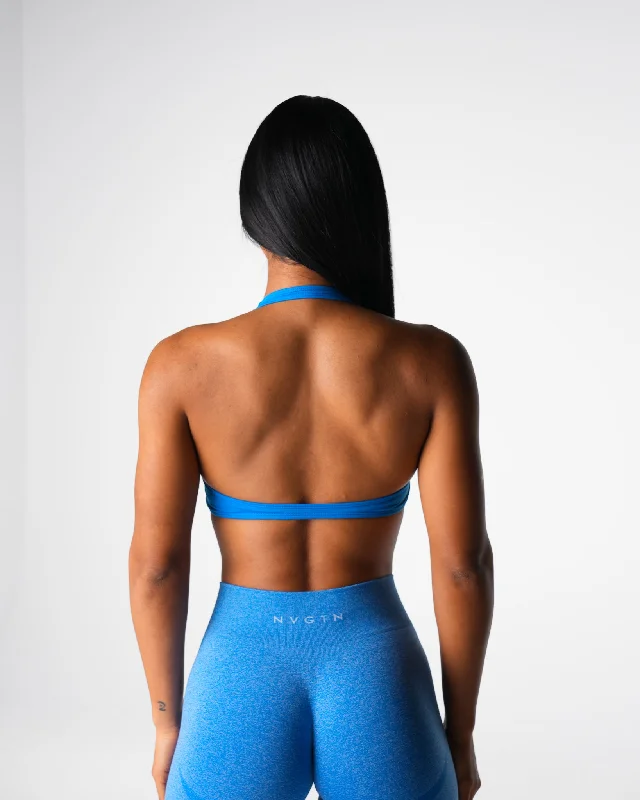 Ocean Blue Comeback Seamless Halter Bra