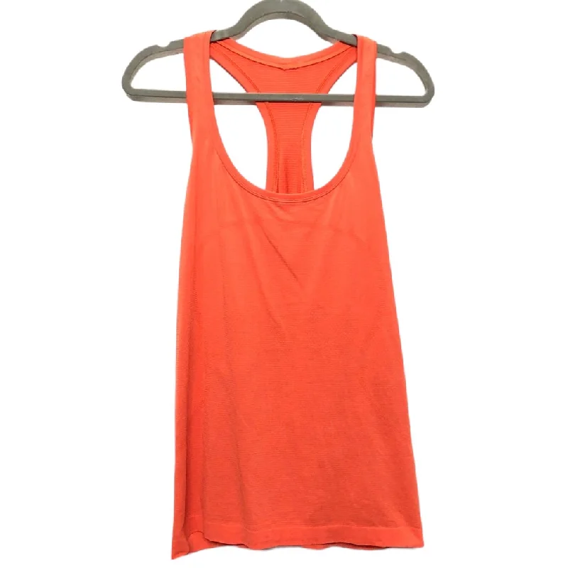 Orange Athletic Tank Top Lululemon, Size 16