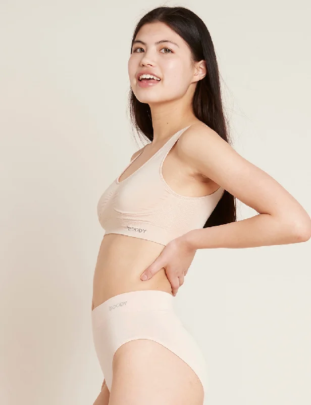 Padded Shaper Crop Bra - Nude