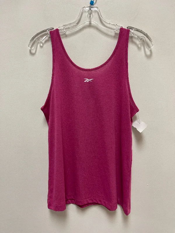 Pink Athletic Tank Top Reebok, Size M