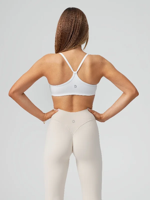 Reversible Sports Bra - White and Stardust