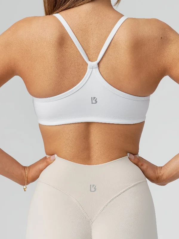 Reversible Sports Bra - White and Stardust