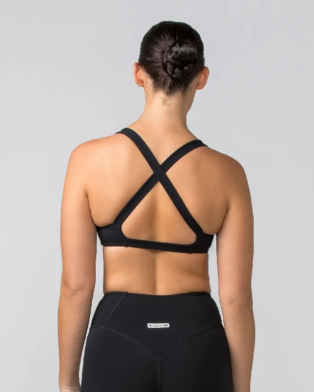 Scrunch Bralette - Black