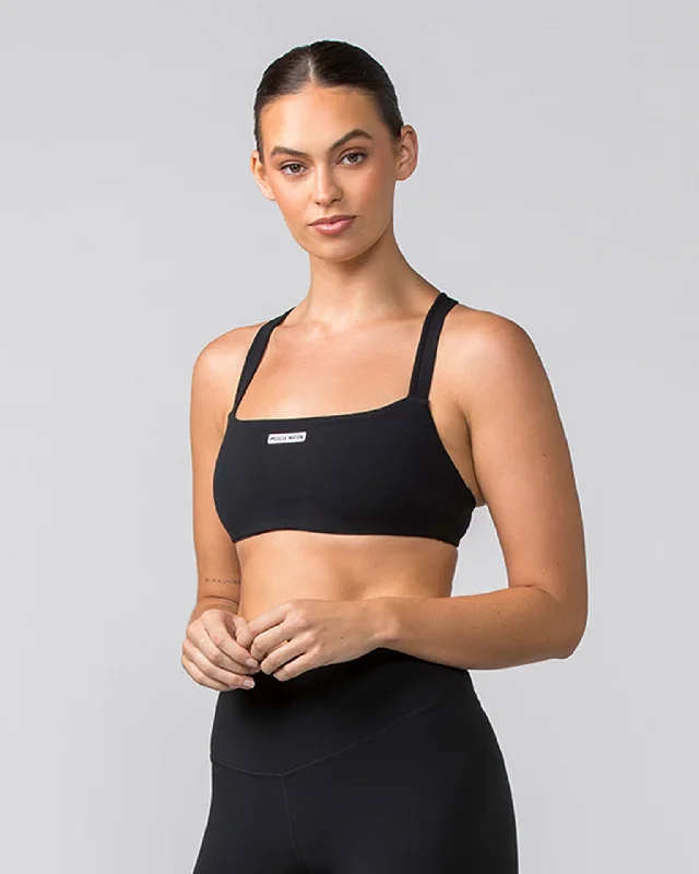 Scrunch Bralette - Black