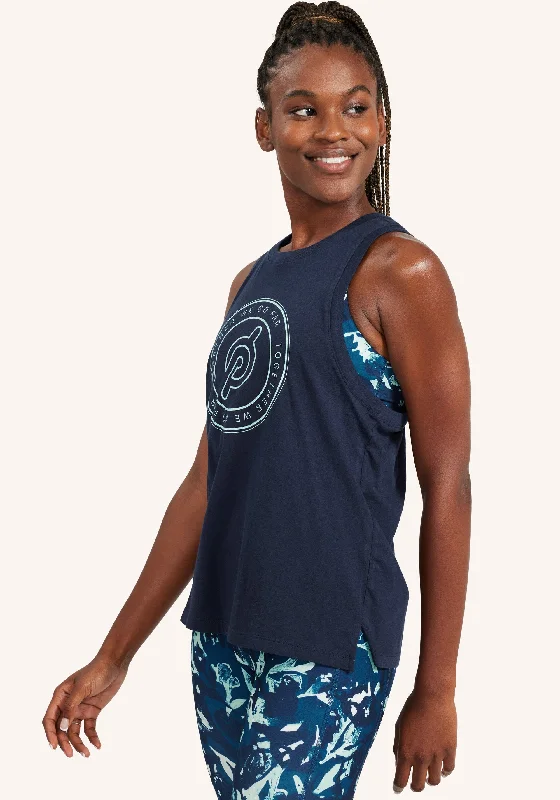 Cotton Racerback Split Hem Tank