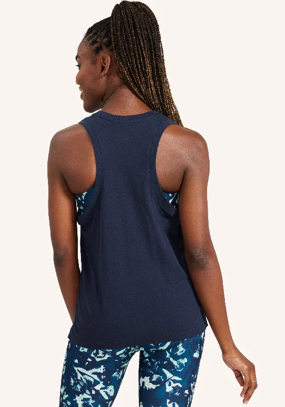 Cotton Racerback Split Hem Tank