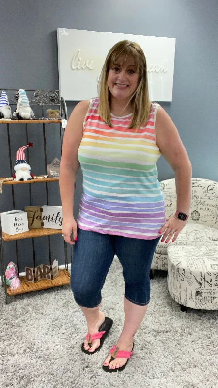 Summer Stripes Rainbow Tank