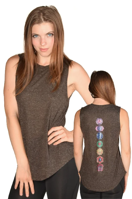 Third Eye Threads - Midnight Full Chakra Boyfriend Tee