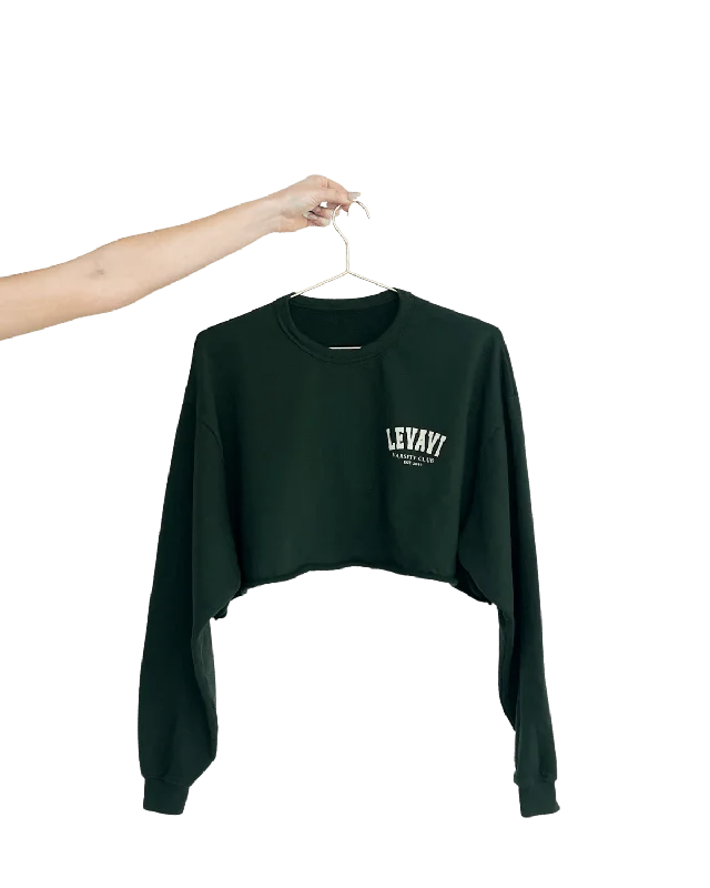 Varsity Club Cropped Crewneck