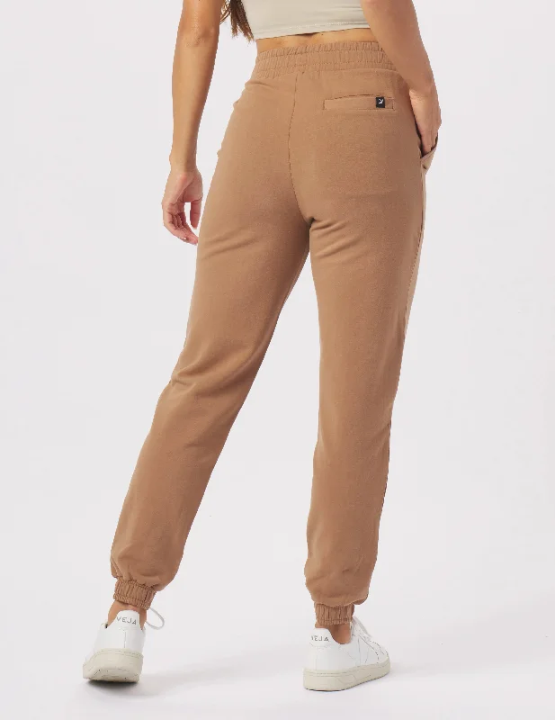 Vintage Oversized Jogger: Almond