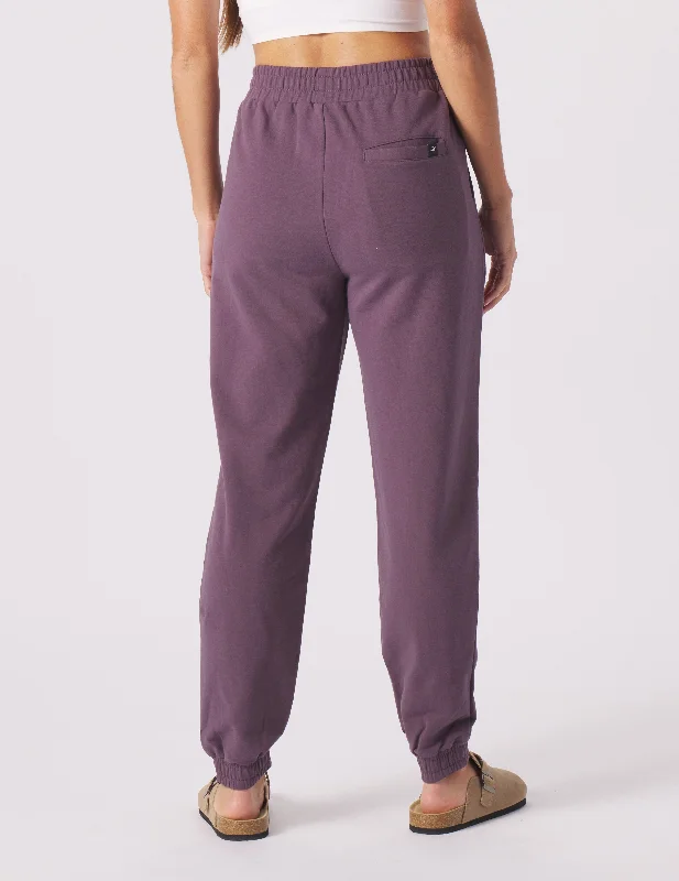 Vintage Oversized Jogger: Berry Wine