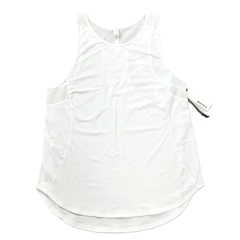 White Athletic Tank Top By Lululemon Size: M