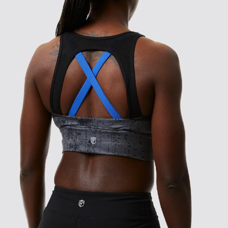 X-Factor Sports Bra (Thin Blue Line Gunmetal)